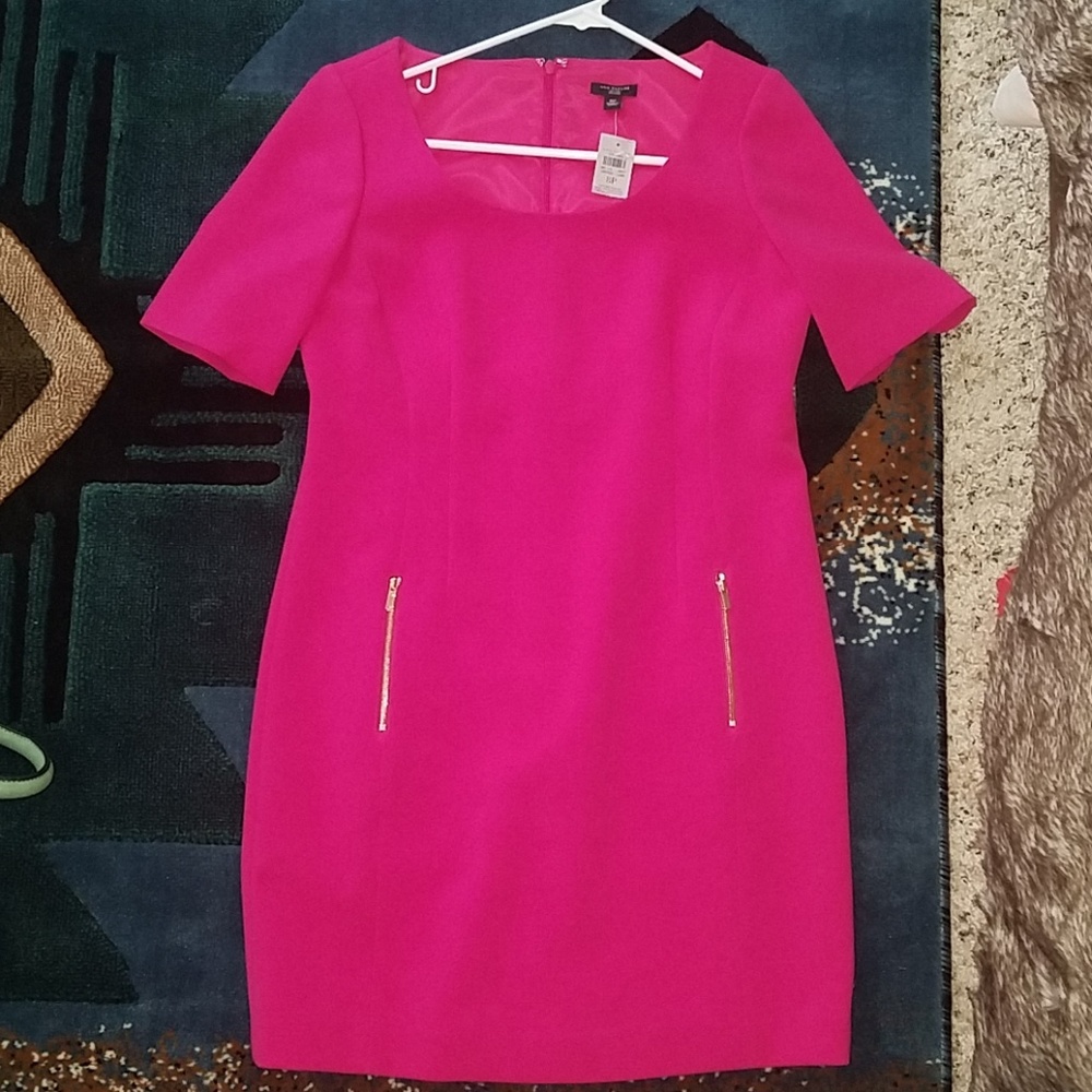 New with tags Hot pink darted Ann Taylor dress